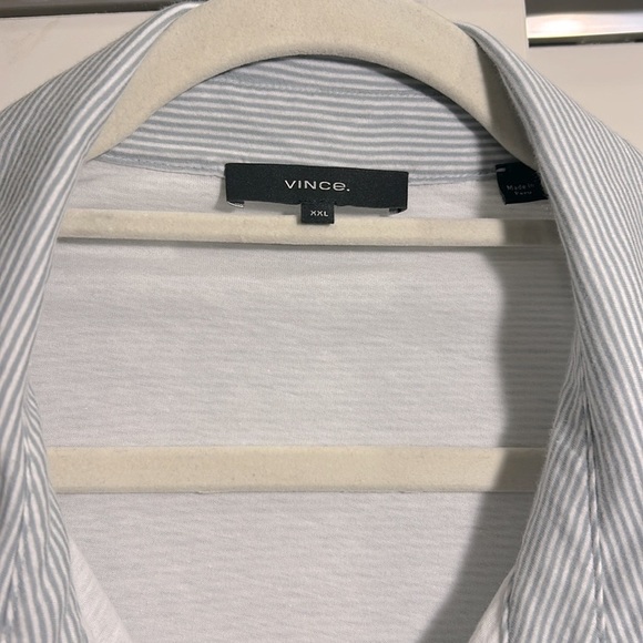 Vince Pima Cotton Double Layered Polo Shirt - Picture 3 of 6